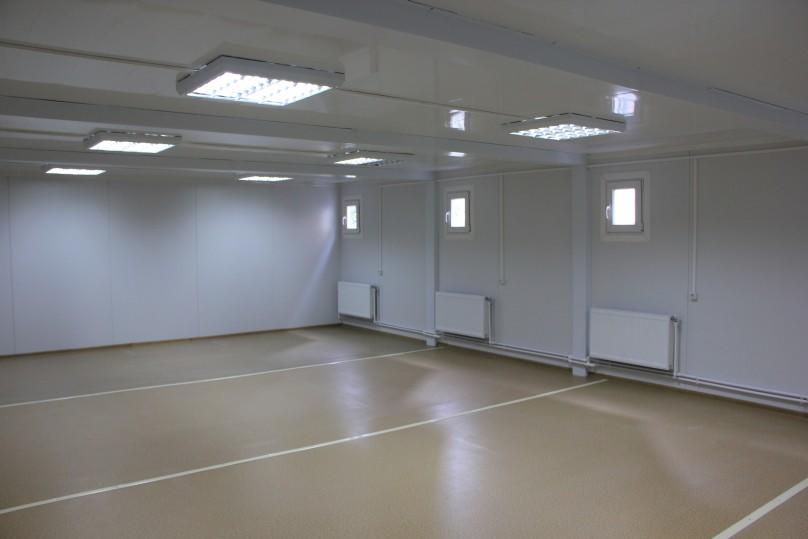 The interior of the administrative building
